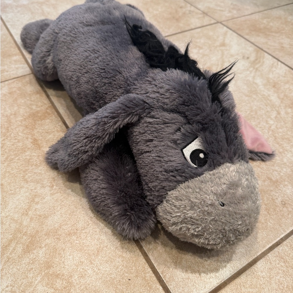 Disney Eeyore Gray and Black Stuffed Animal plush detachable tail